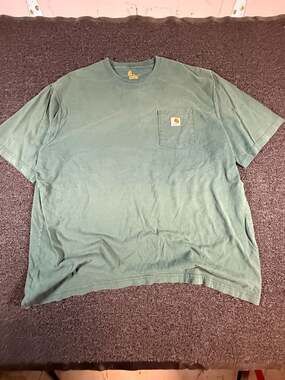 Carhartt K87 Heavyweight Pocket T-Shirt Original Fit Sage Green 3XL